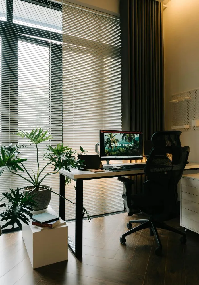 Modern digital marketing agency workspace